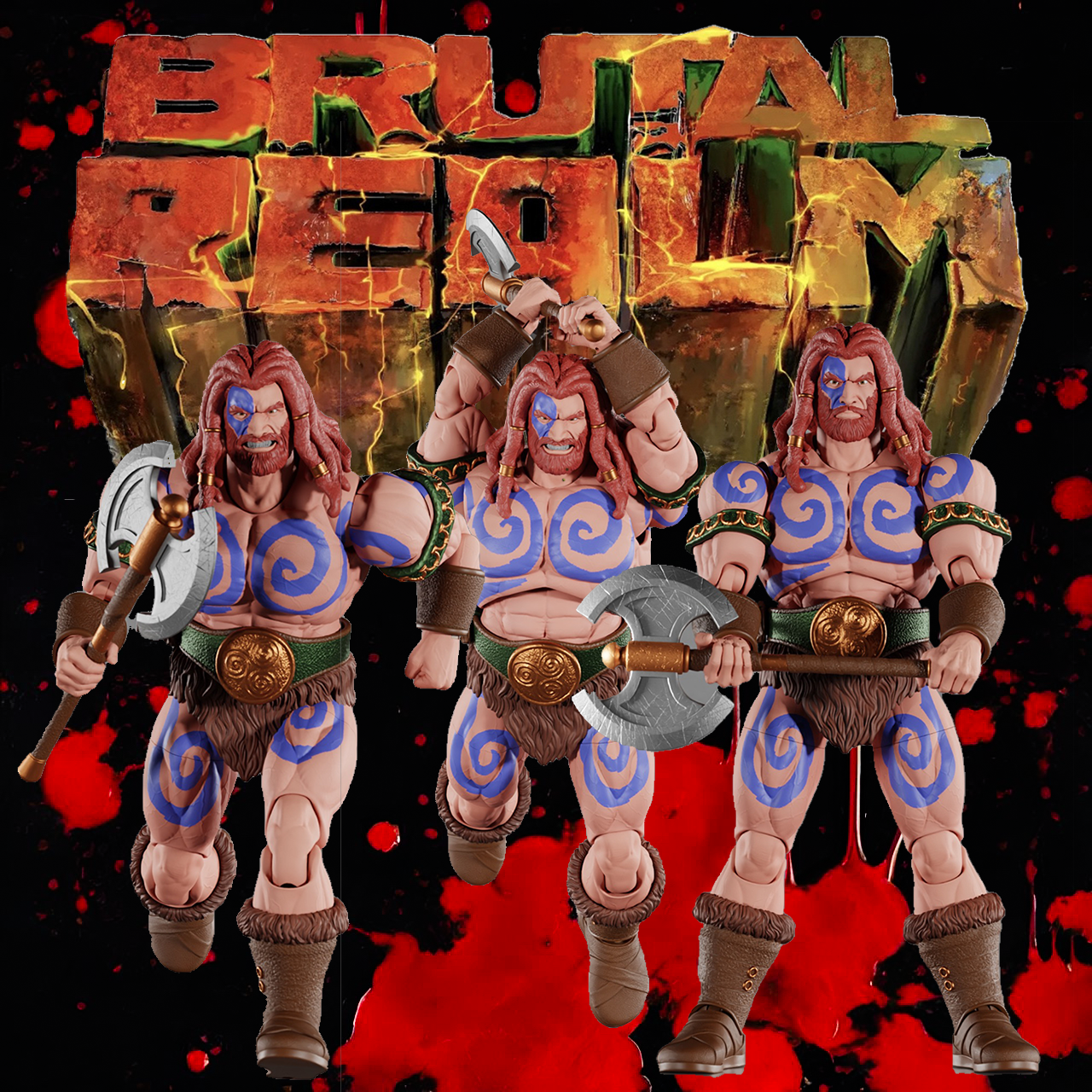 Killian the Red-The Crazed Celt 1:12 Highly Articulated Action